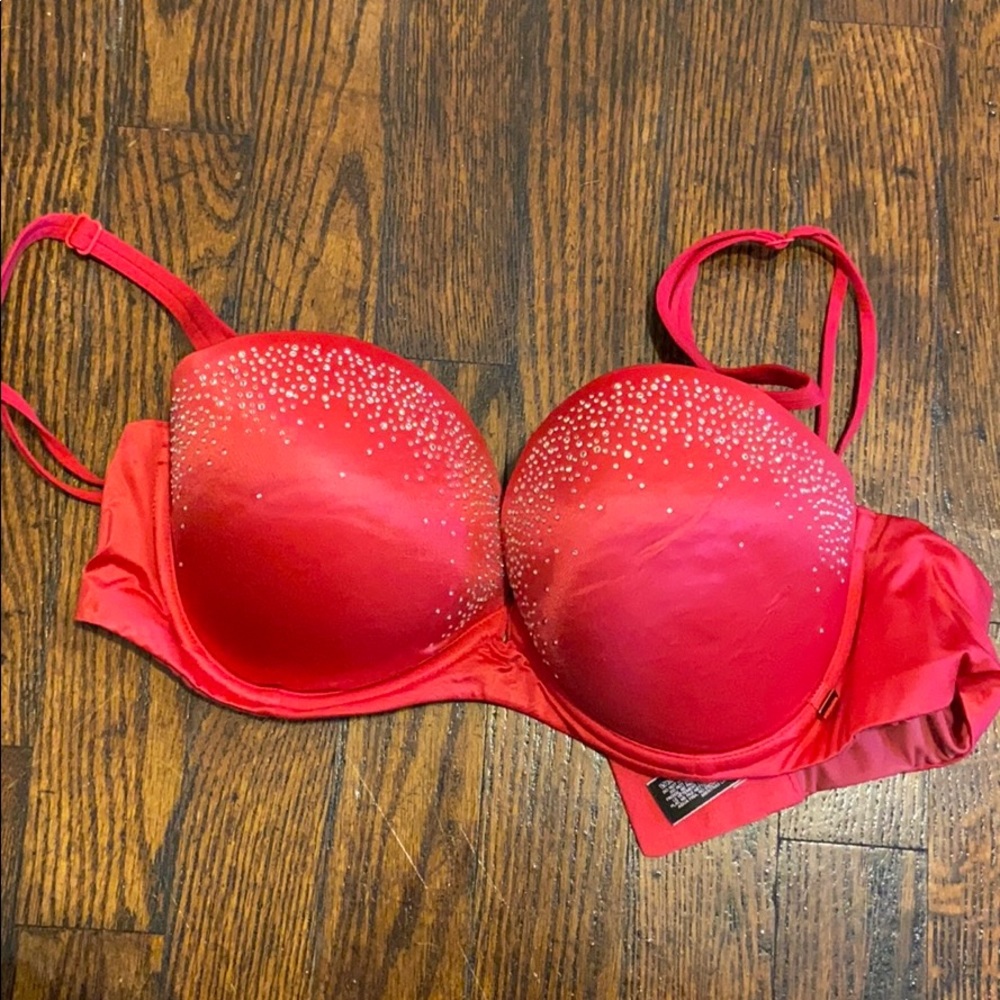 Sparkle red Victoria secret bra